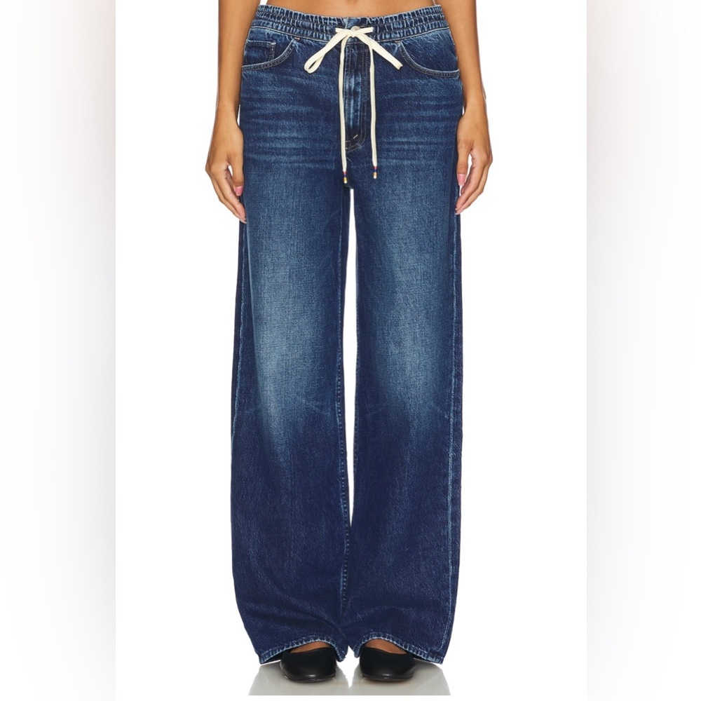 MOTHER Drawn Tagger Sneak Jeans in Did you bring me anything?